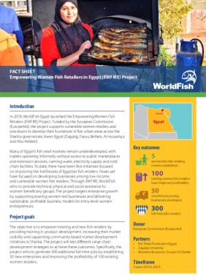 Empowering Women Fish Retailers in Egypt (EWFIRE) Project