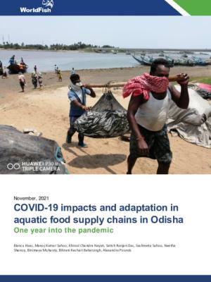 COVID-19 impacts and adaptation in aquatic food supply chains in Odisha - One year into the pandemic