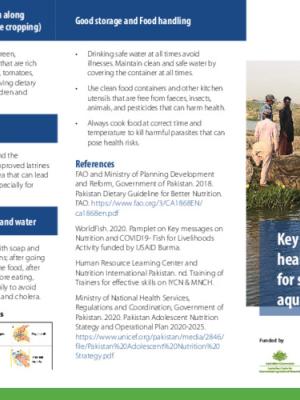 Key Messages on nutrition for small-scale aquaculture farmers