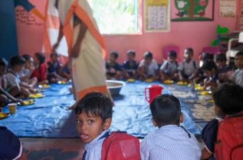 school feeding in assam, india. 