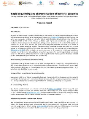 Rapid sequencing and characterization of bacterial genomes.