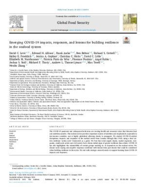 Emerging COVID-19 impacts, responses, and lessons for building resilience in the seafood system