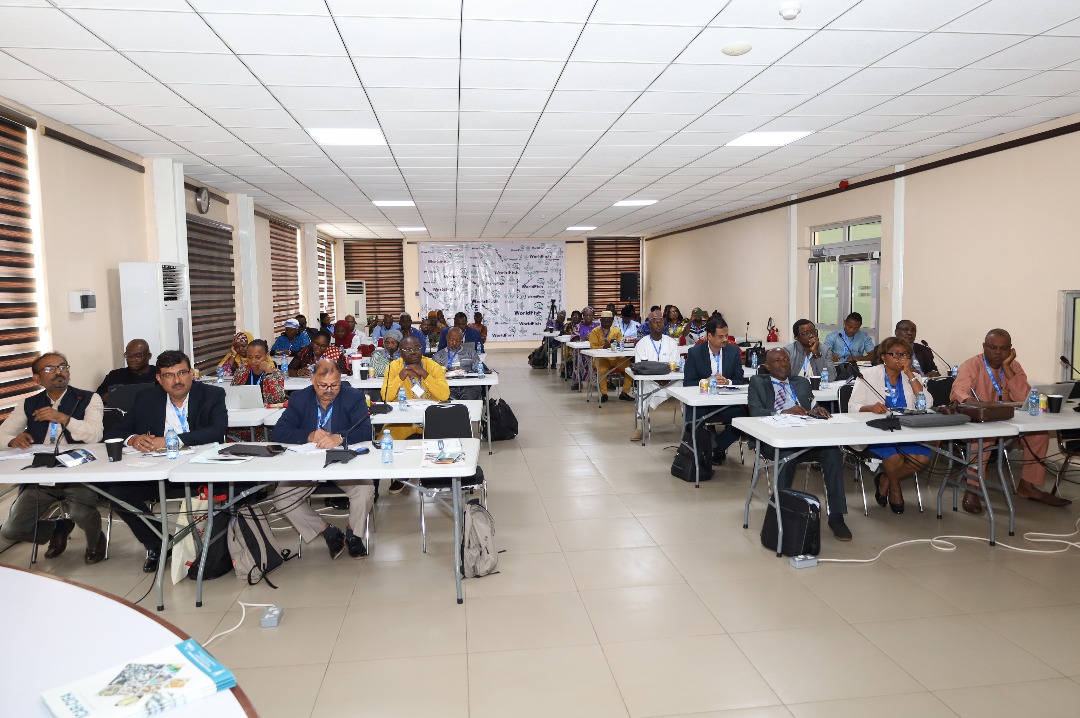 Participants from India and Nigeria exchange ideas during the Aquaculture Knowledge Exchange Workshop in Ibadan.