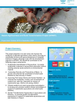 Assam Agribusiness & Rural Transformation (APART) - Project Brief (October 2019 to September 2020)