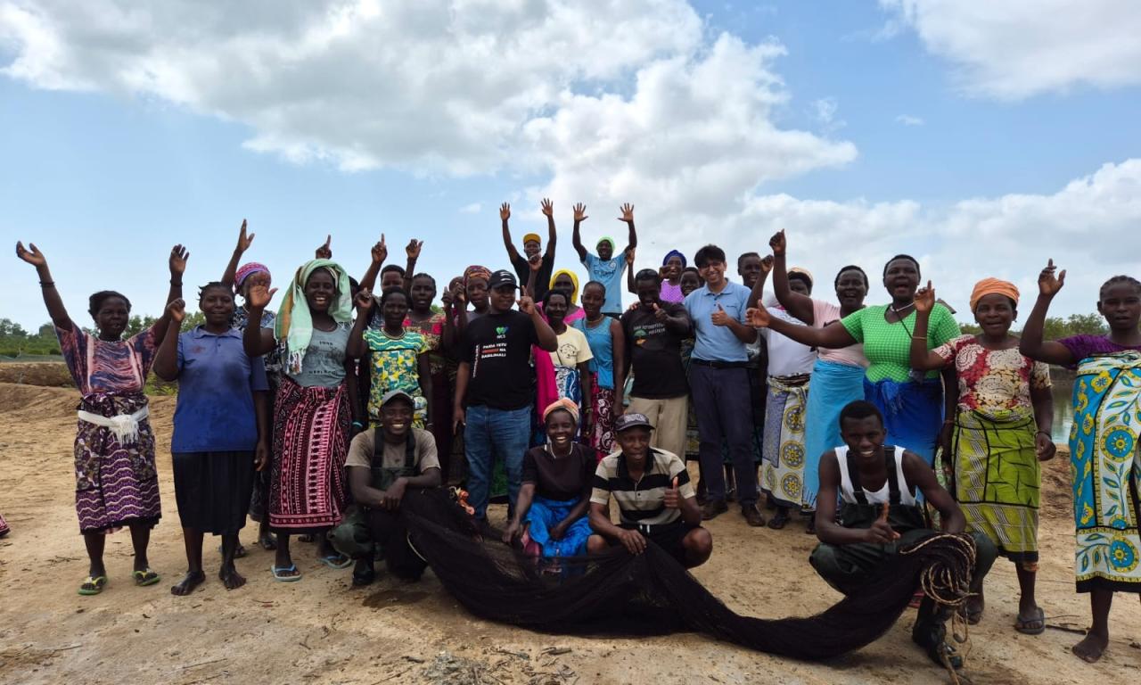 Members of the Umoja self-help group are in high spirits.