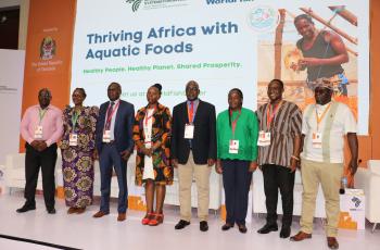 Panelists from the 'Thriving Africa with Aquatic Foods' side event at the AGRF