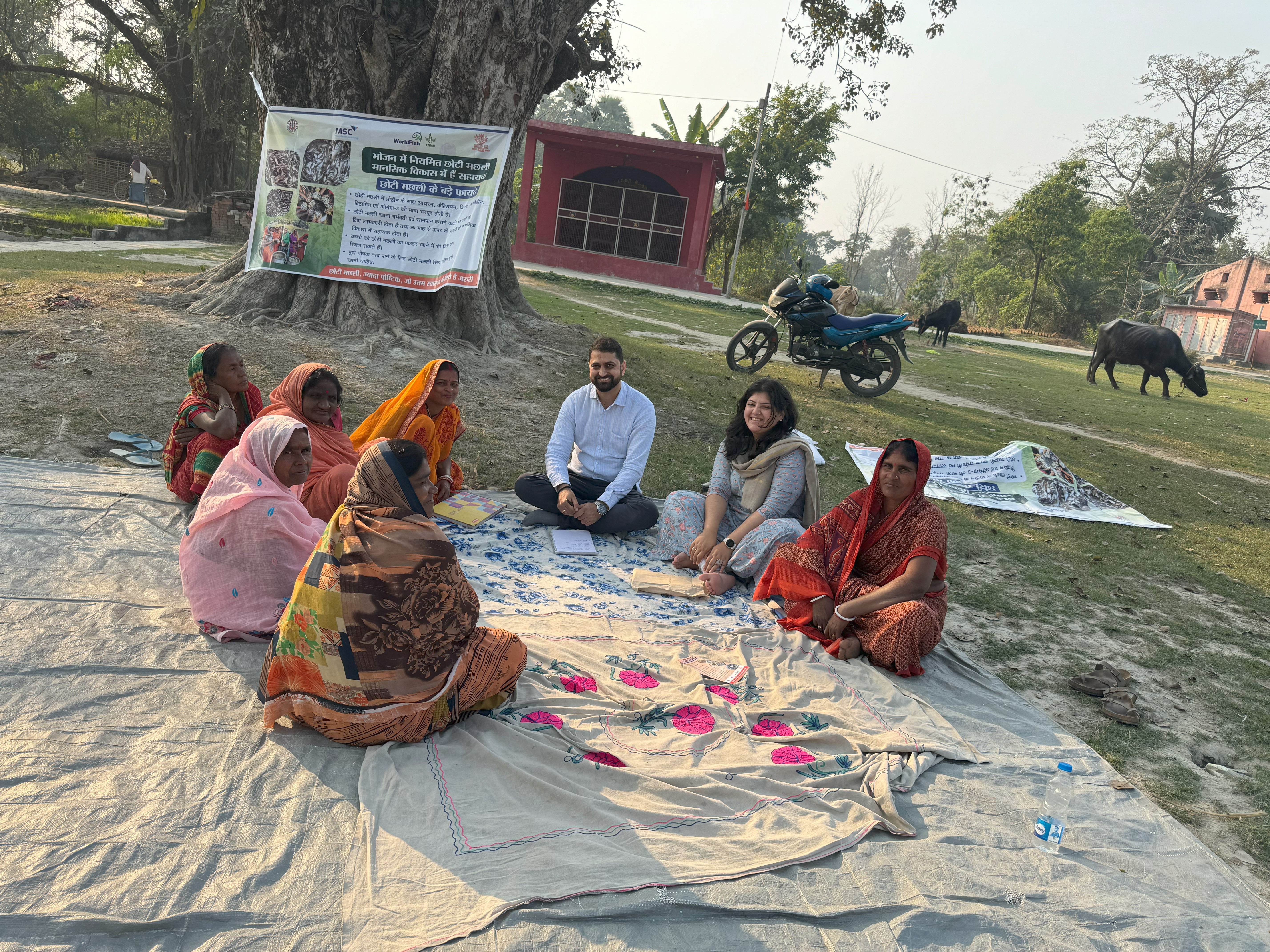 Figure 3: Engaging with WFPGs to generate awareness on nutritional benefits of fish