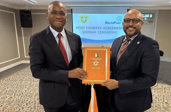 WorldFish and Côte d’Ivoire Formalise Host Country Agreement to Establish Regional Innovation Hub 