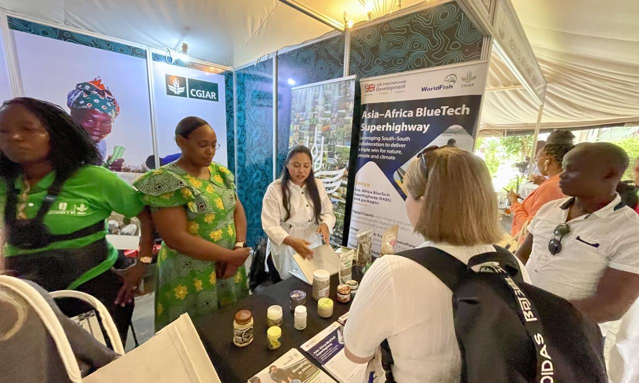 AABS booth at IFAJ in Nairobi