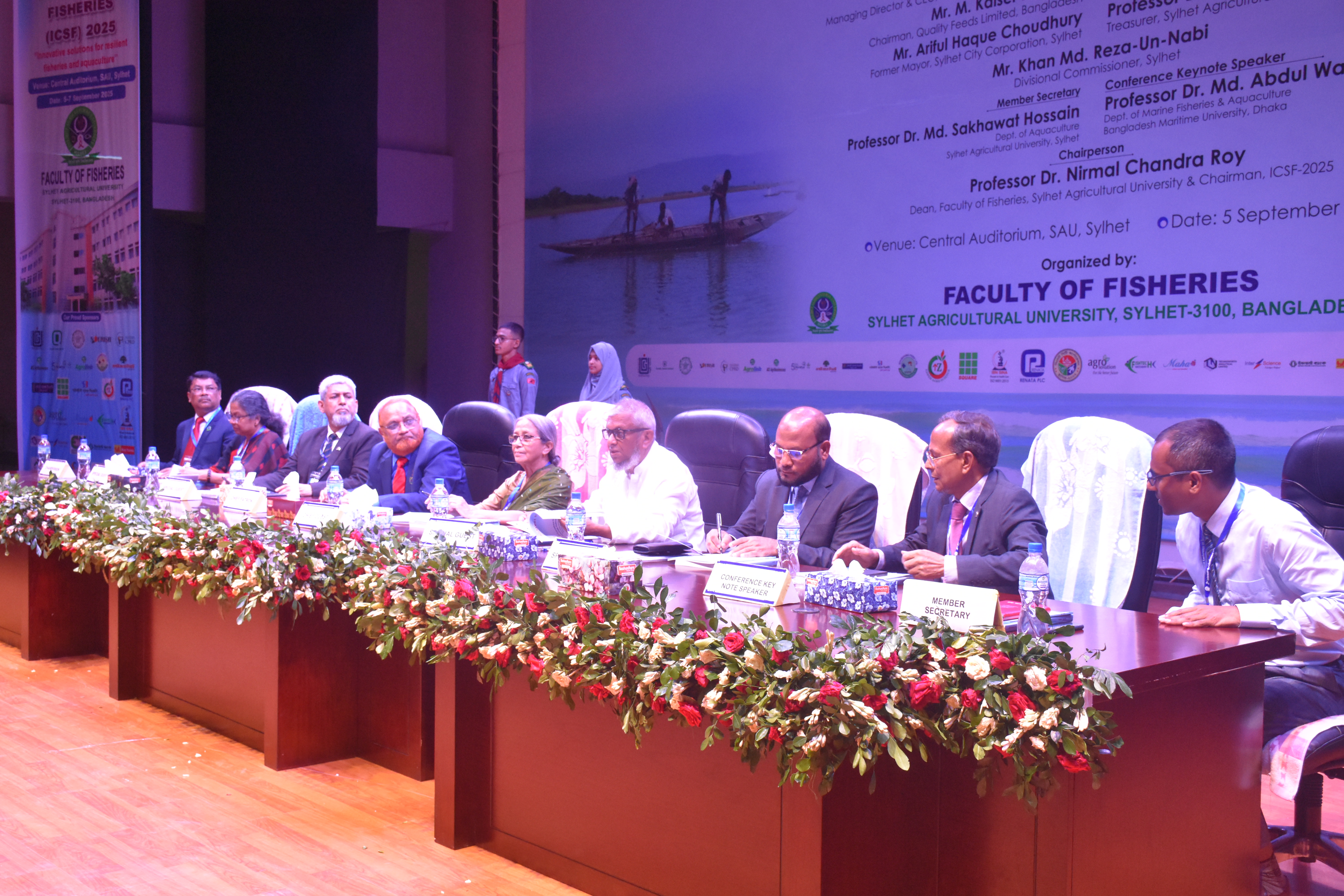 The inauguration ceremony was graced by the Adviser to the Ministry of Fisheries and Livestock, Bangladesh. Photo: Almas Nitul/Sylhet Agricultural University  