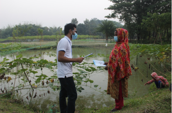Saifuddin Rana provides advice and consulting services to aquatic food producers through FishBooth, both physically and virtually